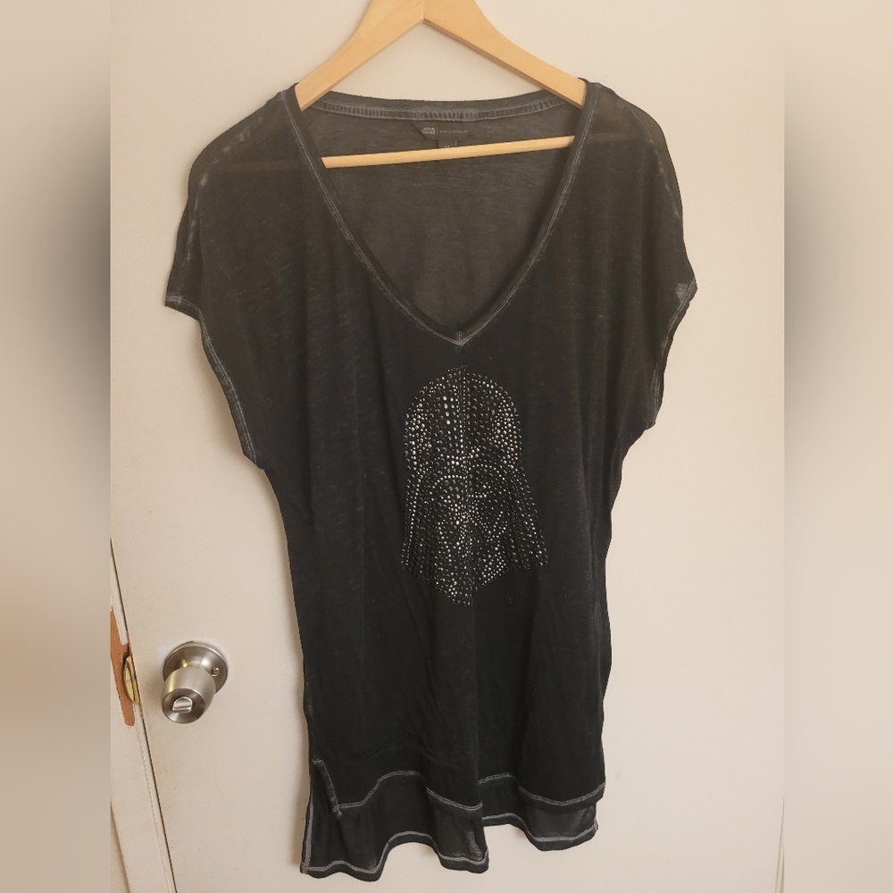 Womens black star wars tunic